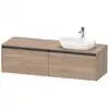 Image de Duravit Ketho.2 Meuble avec plan de toilette, K24889R55550000,