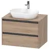 Image de Duravit Ketho.2 Meuble avec plan de toilette, K24895055550000,