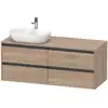 Image de Duravit Ketho.2 Meuble sous-vasque, 4 tiroirs, K24898L55550000,