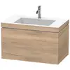 Image de Duravit L-Cube Meuble avec vasque Vero Air, 1 tiroir, LC6917O5555,