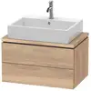 Image de Duravit L-Cube Meuble bas, 2 tiroirs, LC580605555,