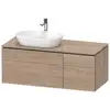 Image de Duravit L-Cube Meuble avec plan de toilette, LC4876055550000,