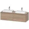 Image de Duravit L-Cube Meuble avec plan de toilette, LC4873B55550000,