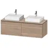 Image de Duravit L-Cube Meuble avec plan de toilette, LC4872B55550000,