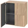 Image de Duravit L-Cube Meuble suspendu, 2 portes, LC117705555,