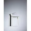 Image de Duravit D-Code Robinet de lavabo Taille M (hauteur du bec 167 mm) Robinet de lavabo à économie d'énergie (FreshStart) Robinet d'économie d'eau Salle de bain (MinusFlow), chromé
