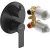 Image de Duravit D-Code Mitigeur monocommandé encastré set, 2 consommateurs, DC5210008046, Couleur: Noir Mat