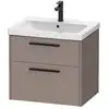 Image de Duravit D-Code Meuble sous-vasque, 2 tiroirs, DC46710BD430000,