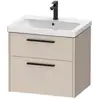 Image de Duravit D-Code Meuble sous-vasque, 2 tiroirs, DC46710BD910000,