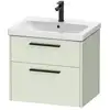 Image de Duravit D-Code Meuble sous-vasque, 2 tiroirs, DC46710BDHH0000,