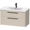 Image de Duravit D-Code Meuble sous-vasque, 2 tiroirs, DC46730BD910000,