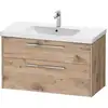 Image de Duravit D-Code Meuble sous-vasque, 2 tiroirs, DC4673010550000,