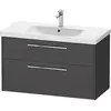 Image de Duravit D-Code Meuble sous-vasque, 2 tiroirs, DC4673010490000,