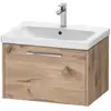 Image de Duravit D-Code Meuble sous-vasque, 1 tiroir, DC4666010550000,