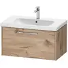 Image de Duravit D-Code Meuble sous-vasque, 1 tiroir, DC4667010550000,