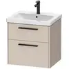 Image de Duravit D-Code Meuble sous-vasque, 2 tiroirs, DC46700BD910000,