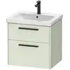 Image de Duravit D-Code Meuble sous-vasque, 2 tiroirs, DC46700BDHH0000,