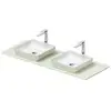 Image de Duravit Sivida Plan de toilette avec deux vasque, 268021FH00,
