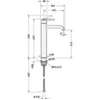 Image de Duravit BA1043002070 Balcoon Mitigeur de lavabo, Acier Inoxydable brossé