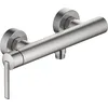 Image de Duravit Balcoon Robinet de douche en saillie pour 1 consommation, robinet de baignoire avec clapet anti-retour, mitigeur de douche monocommande avec système de mélange céramique, acier inoxydable