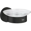 Image de GROHE Start Porte Savon avec Support pour Salle de Bain, Fixations Cachées, A coller avec GROHE QuickGlue ou à visser, Noir Mat, 411932430