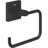 Image de GROHE Start Cube Dérouleur de Papier Toilette Mural sans Couvercle, Fixations Cachées, Métal, A Coller avec GROHE QuickGlue ou à Visser, Noir Mat, 409782430