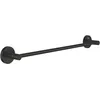 Image de GROHE Start Barre Porte-serviettes 450 mm, Fixations Cachées, Métal, A Coller avec GROHE QuickGlue ou à Visser, Noir Mat, 411972430