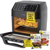 Image de Rachs KOCHWERK Friteuse à air chaud numérique 12 litres avec pack d'accessoires XXL | Four, gril & friteuse avec fenêtre & écran tactile| Airfryer sans huile | 10 programmes & fonction minuterie