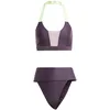 Image de adidas Femme Sportswear Colorblock Bikini, Aurora Black/Preloved Fig, M