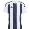 Image de adidas Unisex Kinder Striped 24 Jersey Kids, Team Navy Blue 2/White/White, 11-12 Years