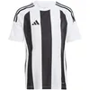Image de adidas Mixte Enfant Striped 24 Jersey Kids Shirt, White/Black, 7-8 Years