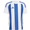 Image de adidas Unisex Kinder Striped 24 Jersey Kids, White/Team Royal Blue, 13-14 Years