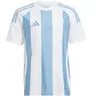 Image de adidas Mixte Enfant Striped 24 Jersey Kids Shirt, Team Light Blue/White/White, 15-16 Years