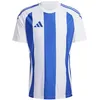 Image de adidas Herren Striped 24 Jersey, White/Team Royal Blue, XS