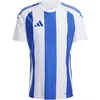 Image de adidas Herren Striped 24 Jersey, White/Team Royal Blue, XL