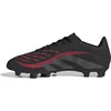 Image de adidas Mixte Predator Club Firm Ground/Multi Ground Football Boots, Core Black/Grey Four/Lucid Red, 44 2/3 EU