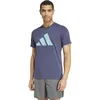 Image de adidas Homme Train Essentials Feelready Logo Training Tee, Shadow Navy/Mint Ton, L