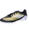 Image de Adidas Mixte F50 Club Messi Football Boots Flexible Ground, Gold/Footwear White/Carbon Black, 42 EU