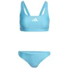 Image de Adidas Femme 3 Stripes V-Back Bikini, Lucid Cyan/White, 32