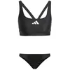 Image de Adidas Femme 3 Stripes V-Back Bikini, Black/White, 44