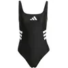 Image de adidas Damen 3 Stripes U-Back Swimsuit, Black/White, 34