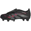 Image de adidas Mixte Enfant Predator League Fold-Over Tongue Soft Ground Football Boots Kids, Core Black/Grey Four/Lucid Red, 30 1/2 EU