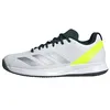 Image de adidas Homme Courtflash Speed 2 Mens Tennis Shoes, Cloud White/Silver Metallic/Lucid Lemon, 44 EU