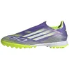 Image de Adidas Mixte F50 League Laceless Turf Football Boots, Purple Rush/Cloud White/Lucid Lemon, 44 2/3 EU