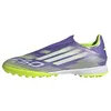 Image de Adidas Mixte F50 League Laceless Turf Football Boots, Purple Rush/Cloud White/Lucid Lemon, 44 EU