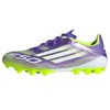 Image de Adidas Mixte F50 League Artificial Ground Football Boots, Purple Rush/Cloud White/Lucid Lemon, 46 EU