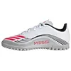 Image de adidas Mixte Enfant F50 Messi Club Turf Football Boots Kids, FTWR White/Lucid Red/Silver met., 35 1/2 EU