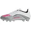 Image de Adidas Mixte F50 Messi Club Firm Ground/Multi Ground Football Boots, Cloud White/Lucid Red/Silver Metallic, 40 2/3 EU