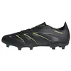 Image de Adidas Mixte Predator League Firm Ground/Multi Ground Football Boots, Core Black/Carbon/Lucid Lemon, 46 EU