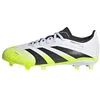 Image de adidas Mixte Enfant Predator League Firm Ground/Multi Ground Football Boots Kids, Cloud White/Core Black/Lucid Lemon, 28 EU